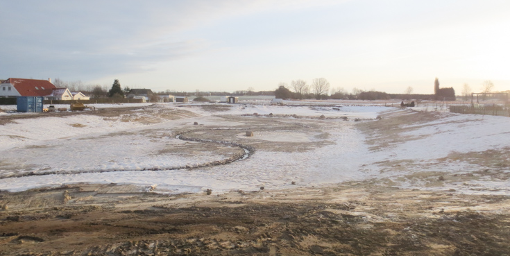 Regnvandsbassin i Rynkeby